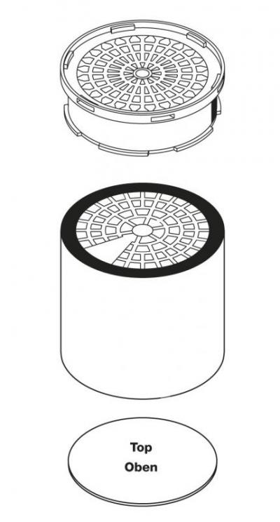 Kompaktfilter für Klebedämpfe