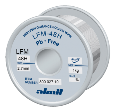 LFM-48 H  Massiv Draht/ Solid wire  2,7mm  1,0kg Spule/ Reel