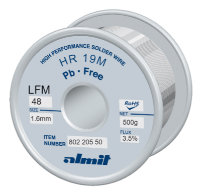 HR 19M LFM-48 P3  Flux 3,5%  1,6mm  0,5kg Spule/ Reel