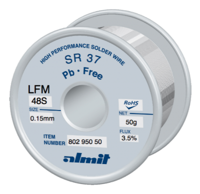 SR 37 LFM-48-S 3,5%  Flux 3,5%  0,15mm  0,05kg Spule/ Reel