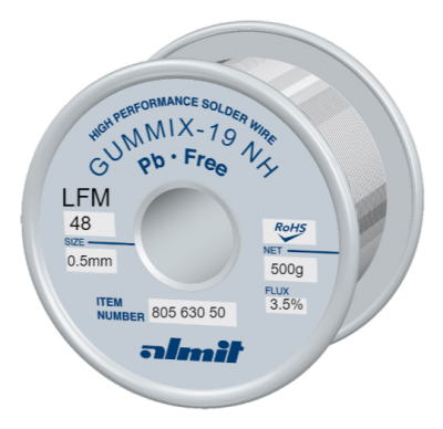 GUMMIX-19 NH LFM-48  Flux 3,5%  0,5mm  0,5kg Spule/ Reel