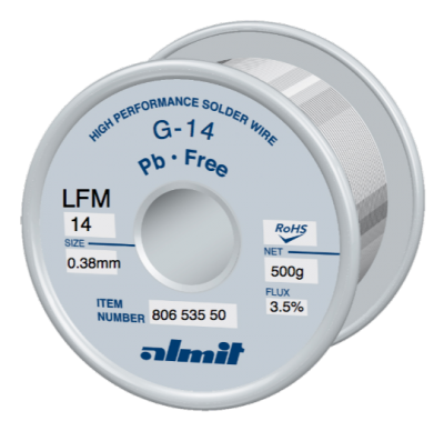 G-14 LFM-14 3,5%  Flux 3,5%  0,38mm  0,5kg Spule/ Reel