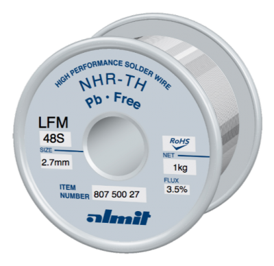 NHR-TH LFM-48-S 3,5%  Flux 3,5%  2,7mm  1,0kg Spule/ Reel
