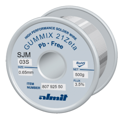 GUMMIX 21Zeta SJM-03-S 3,5%  0,65mm  0,5kg Spule/ Reel