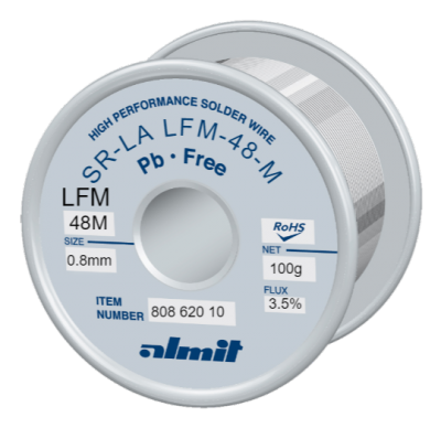 SR-LA LFM-48-M 3,5%  Flux 3,5%  0,8mm  0,1kg Spule/ Reel