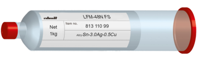 LFM-48N FS  Flux 11,5%  (4-24µ)  1,0kg Kartusche/ Cartridge