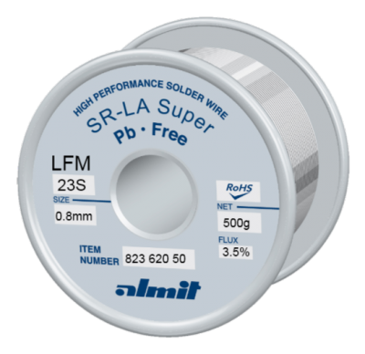 SR-LA SUPER LFM-23-S 3,5% Flux 3,5%  0,8mm 0,5kg Spule/ Reel