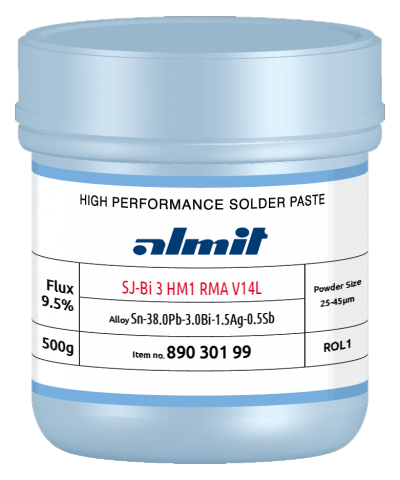 SJ-Bi 3 HM1 RMA V14L  Flux 9,5%  (25-45µ)  0,5kg Dose/ Jar